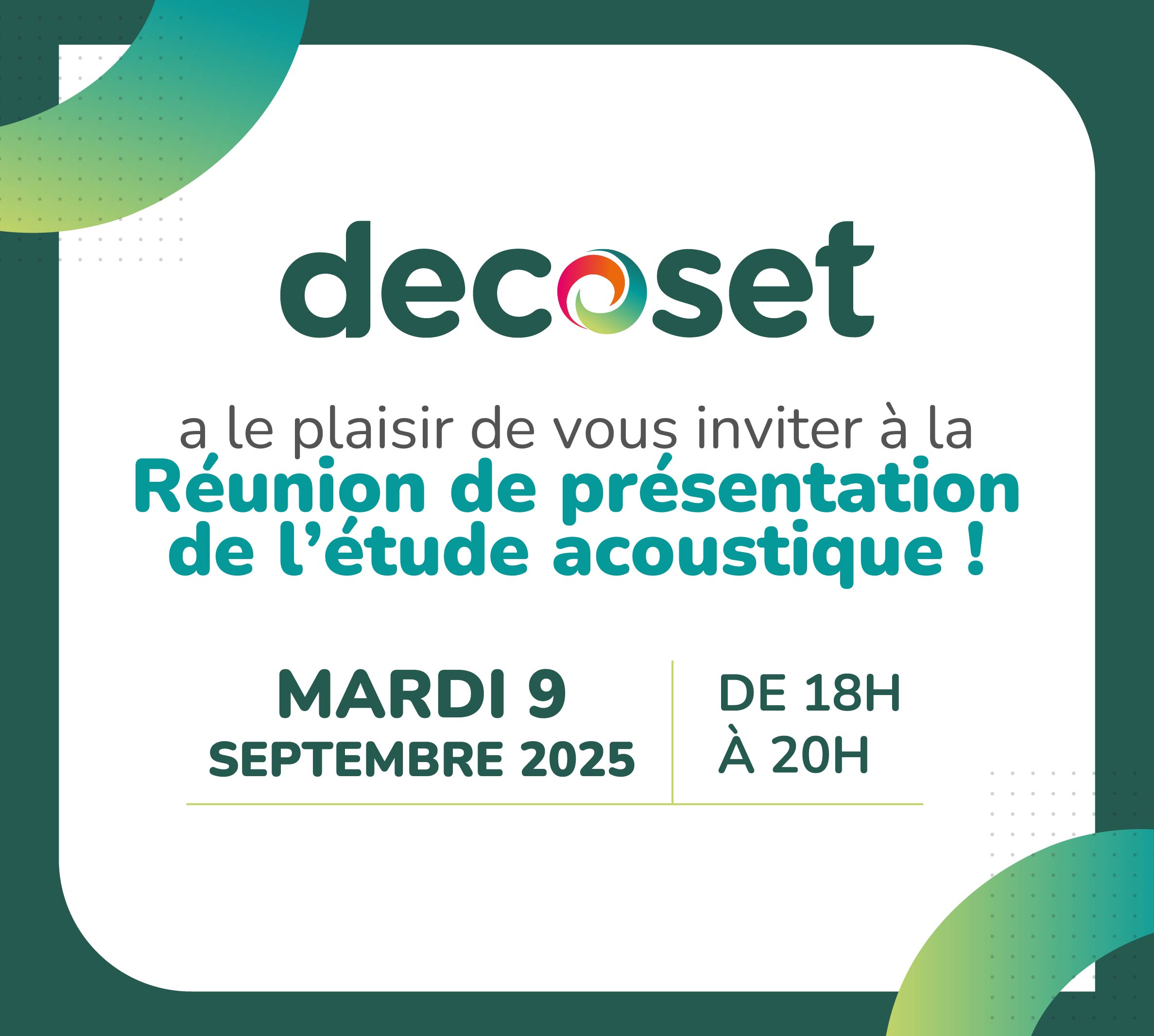 Réunion publique de concertation continue 