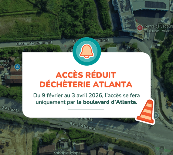 Accès réduit à la déchèterie d'Atlanta 