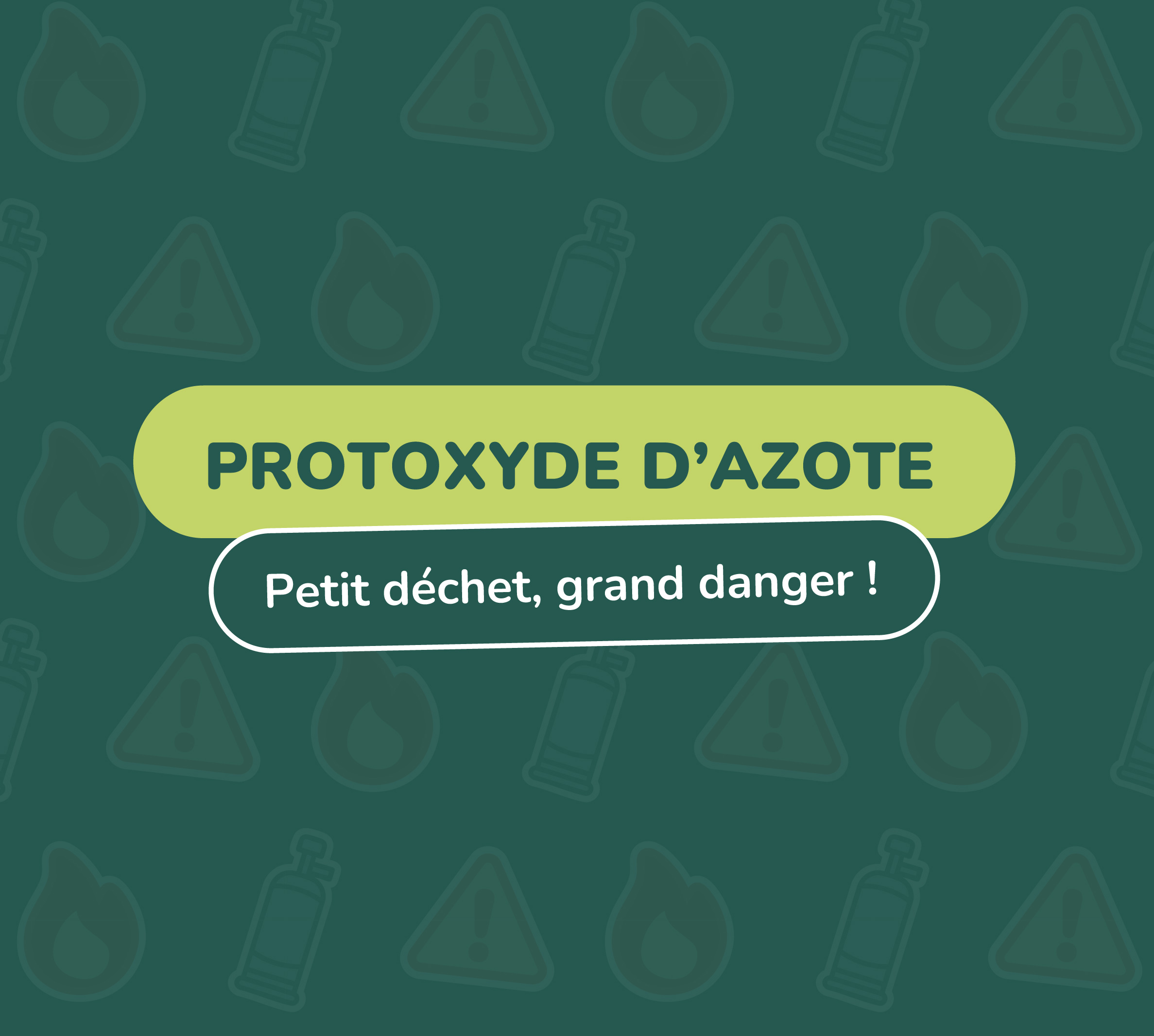 Protoxyde d'azote : ne le jetez jamais à la poubelle ! 